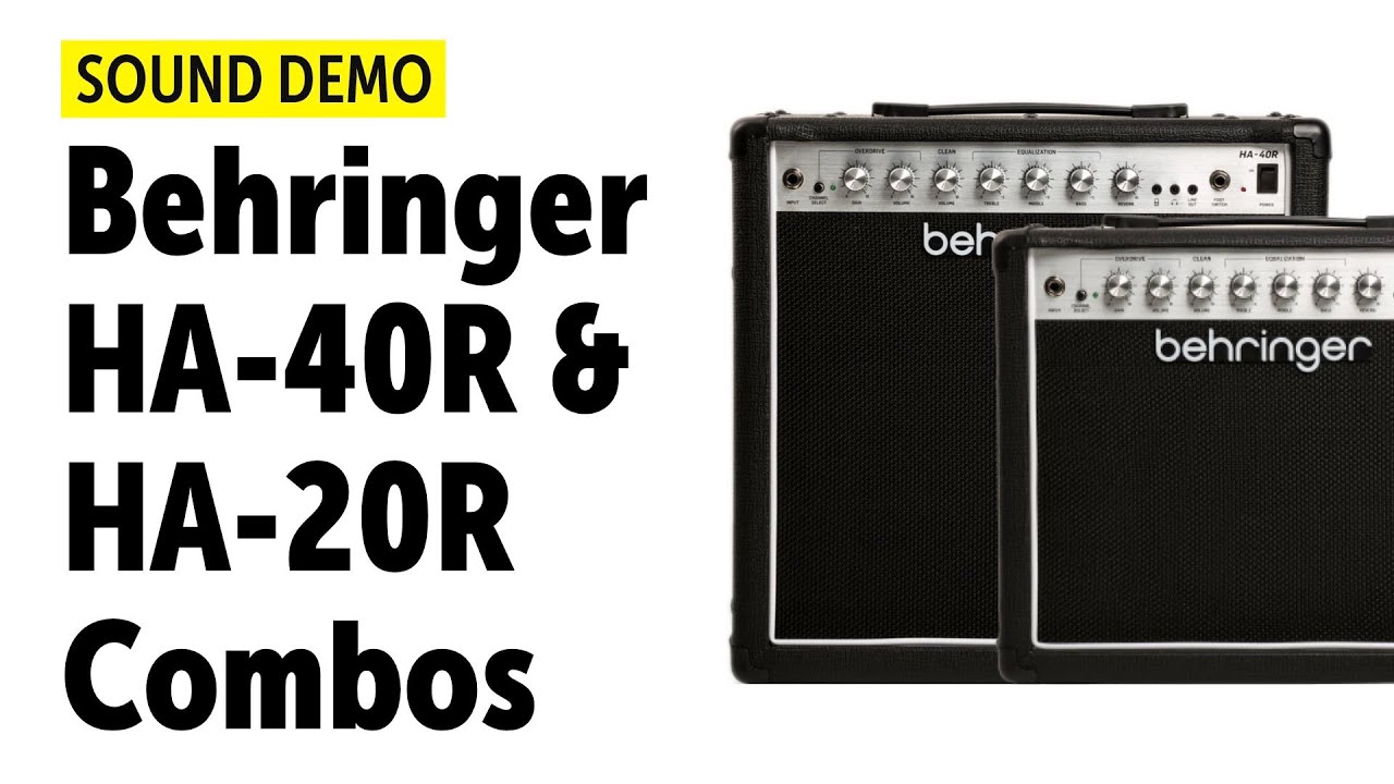 Behringer HA-40R & HA-20R - Sound Demo (no talking)