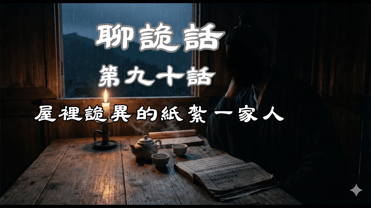 #線上聽鬼故事 聊詭話 第九十話：屋裡詭異的紙紮一家人 #靈異 #鬼故事 #ghost #驚悚 #horror #恐怖故事 #恐怖