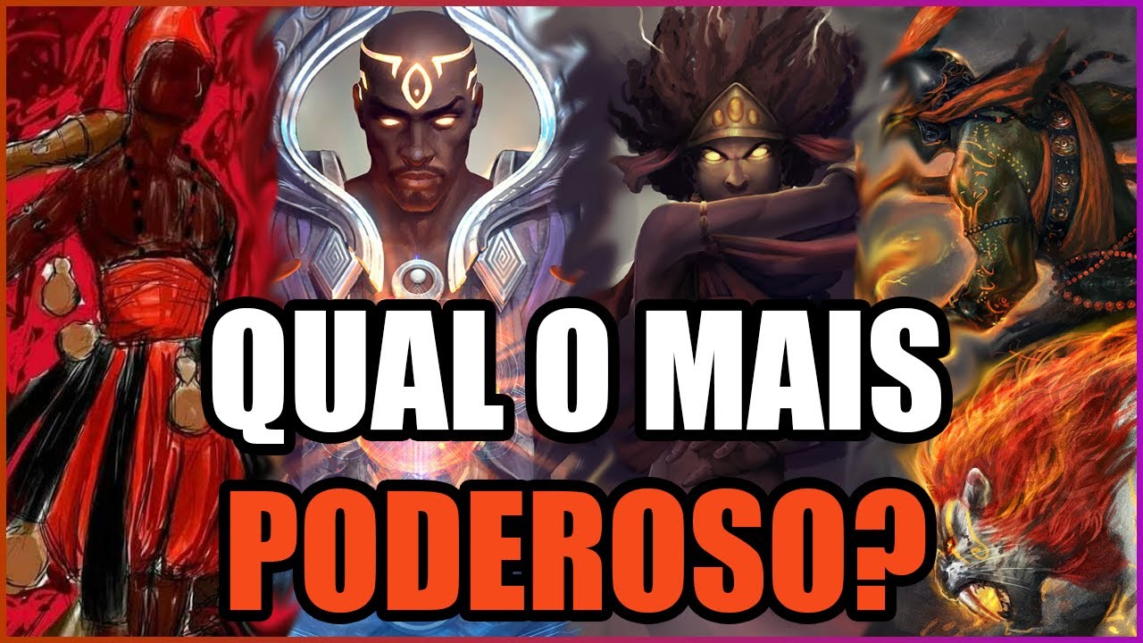 10 ORIXÁS MAIS PODEROSOS DA MITOLOGIA IORUBÁ  -  TIER LIST