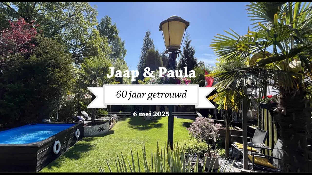 jaap paula 60 jaar getrouwd