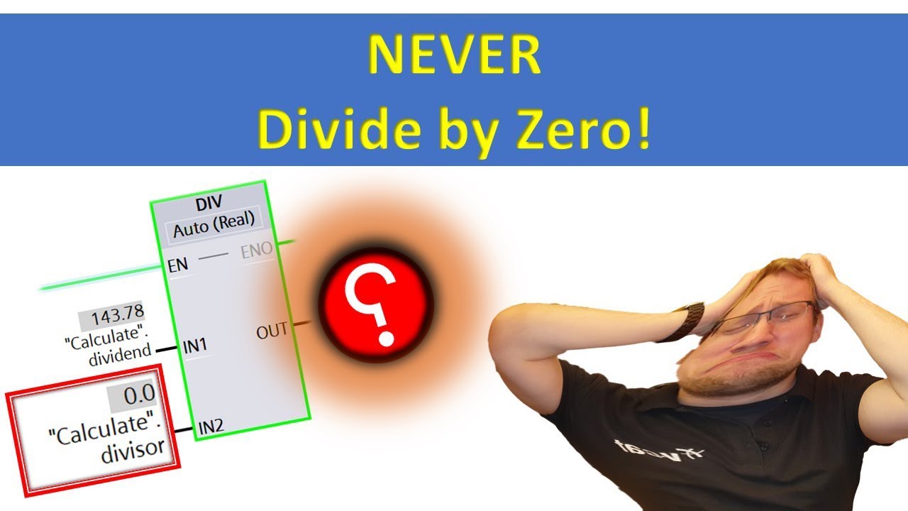 What happens if you divide by 0 in TIA Portal?