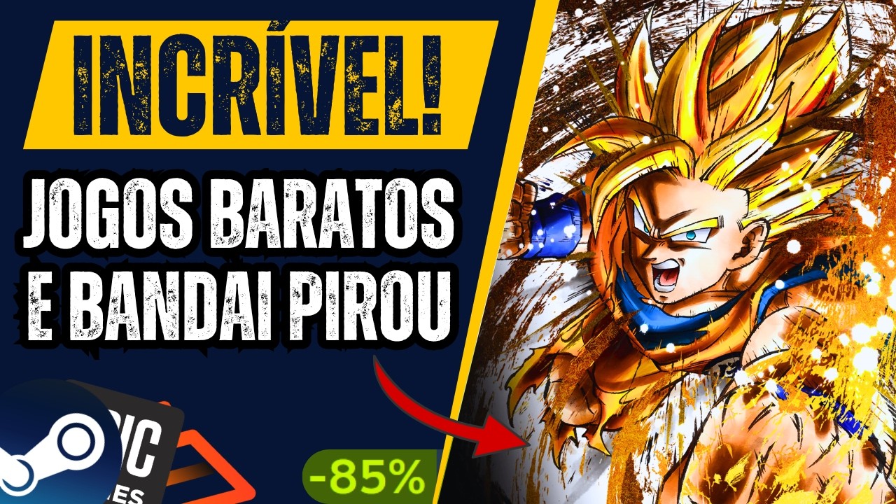EITA! Jogos para resgate no PC, PROMO&Ccedil;&Atilde;O BANDAI, cupom e JOGOS BARATOS na STEAM!