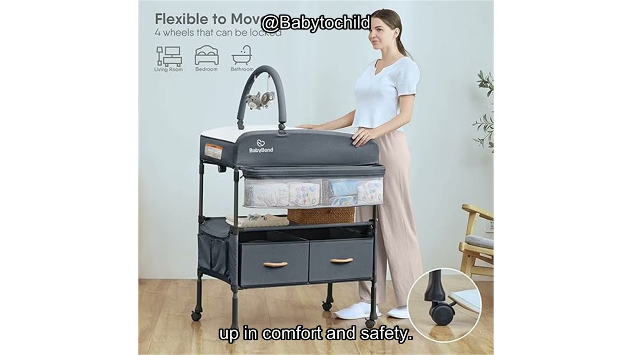 BabyBond Changing Table Review That Eases Diaper Duty and Back Strain.