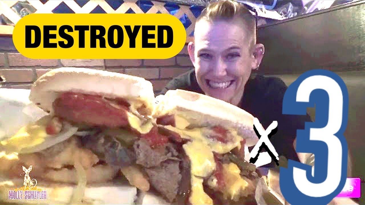 JUKEBOX PUB’S “FAT BIATCH” SANDWICH CHALLENGE | WOMAN VS FOOD