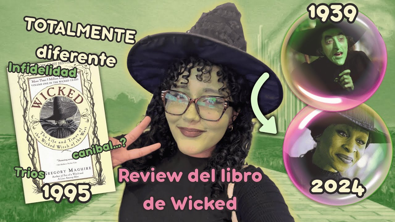 mujer pintandose de verde explica el libro de wicked pt.1