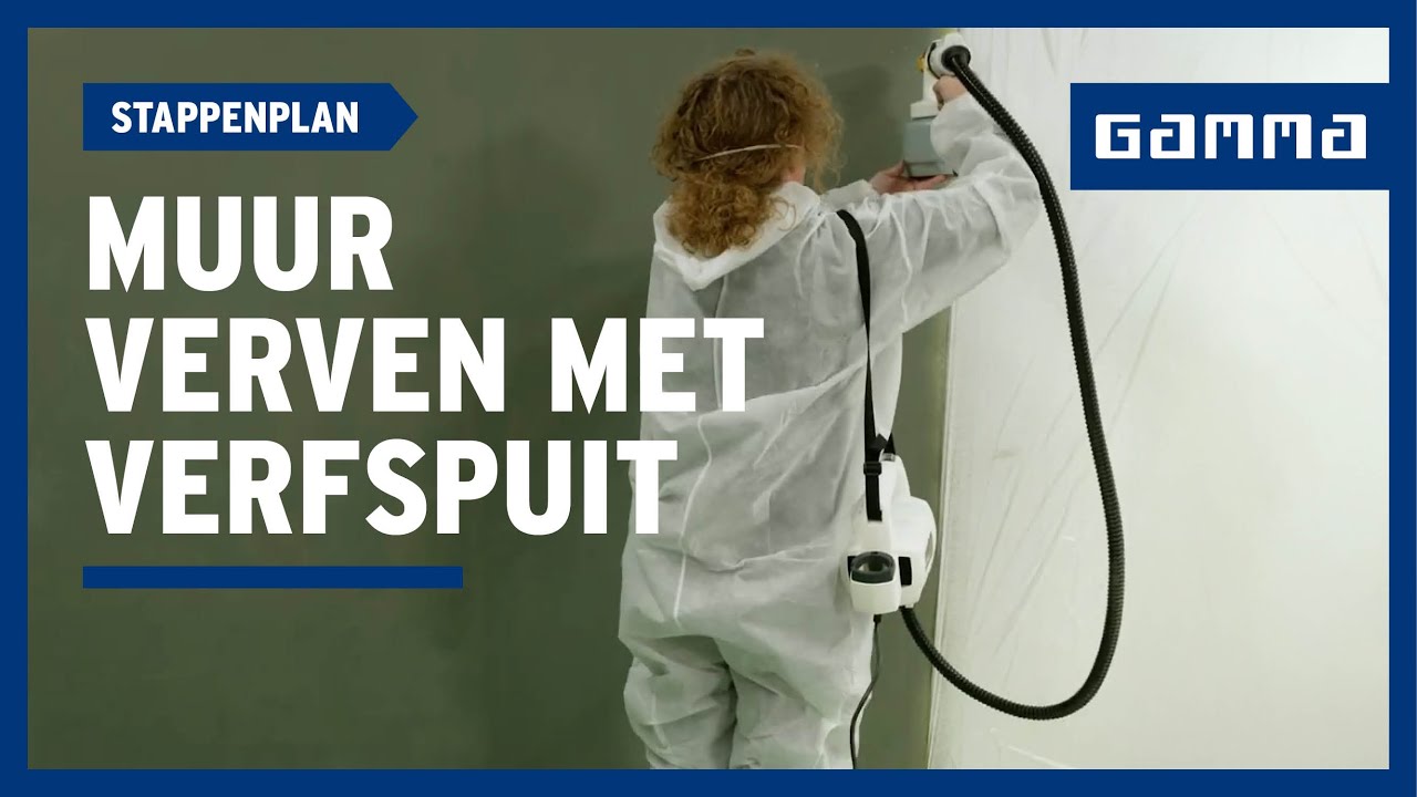 Muur verven met een verfspuit in 8 stappen | GAMMA België
