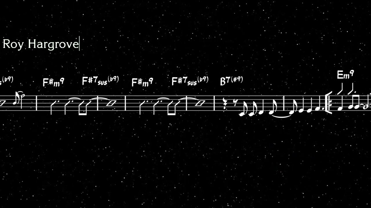 Roy Hargrove - Starmaker (Transcription)