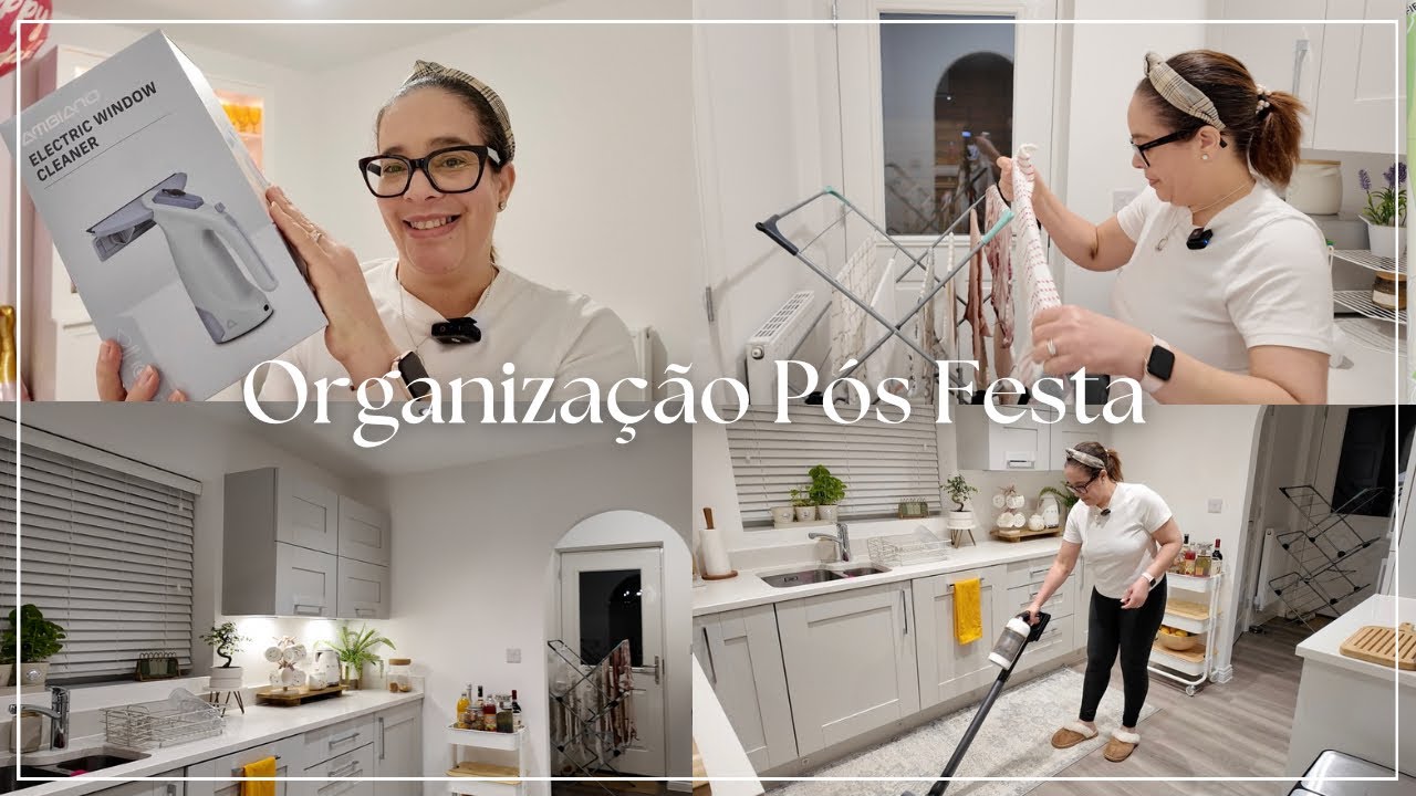 Organização da Casa Pós Festa…estava uma zona 🫣 | Unboxing a Máquina Limpa-Vidros do Aldi 