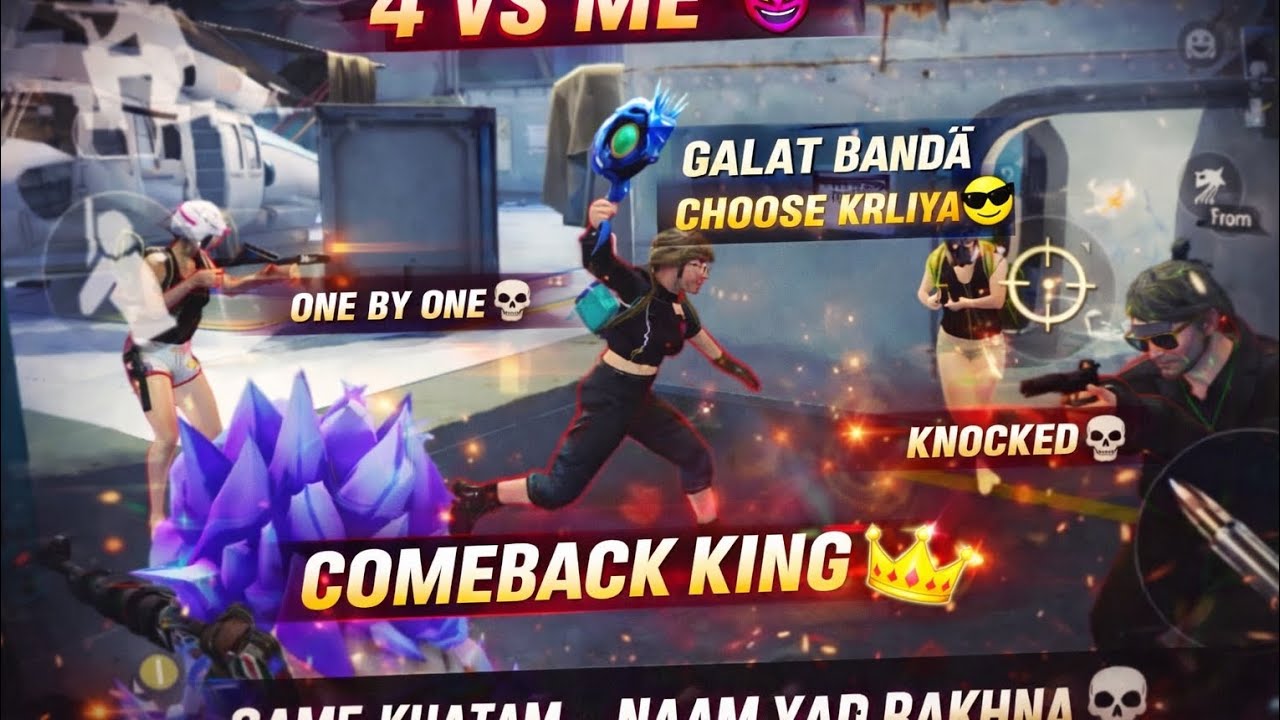 4 Enemies vs Me 😎 | Ultimate Revenge Clutch BGMI 🔥