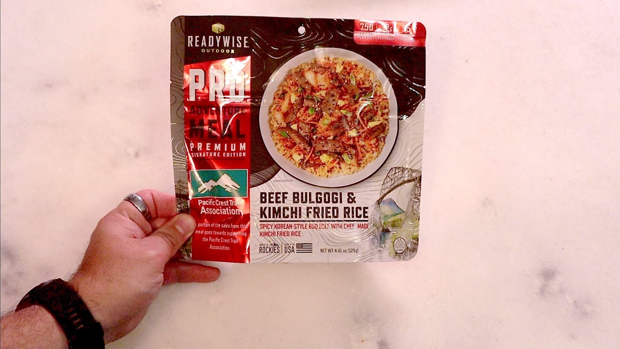 Ready Wise | Beef Bulgogi & Kimchi Fried Rice | Freeze Dried Ration