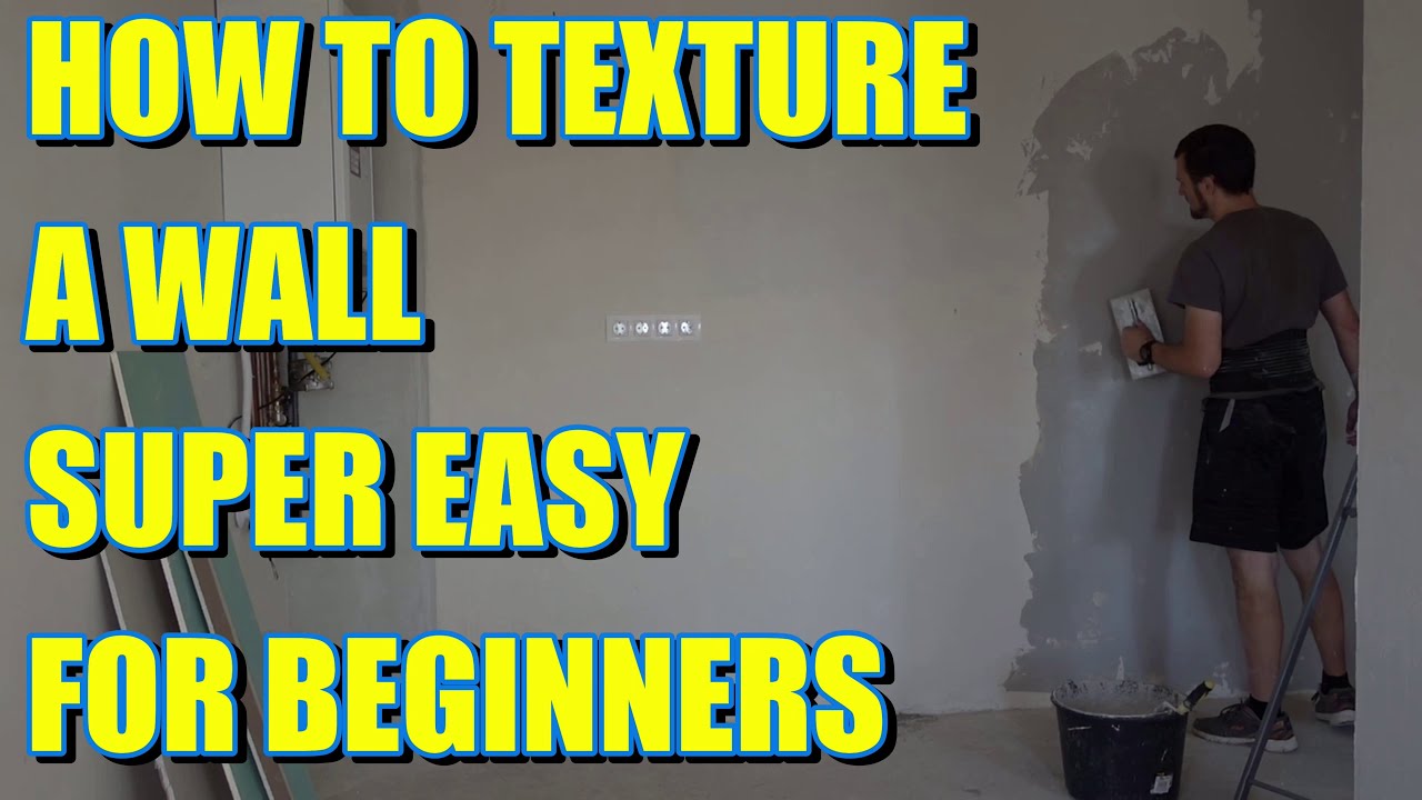 BEGINNERS? How to Do A EASY Skip Trowel, Mud Trowel Knockdown, Santa Fe, Spanish Knockdown Texture