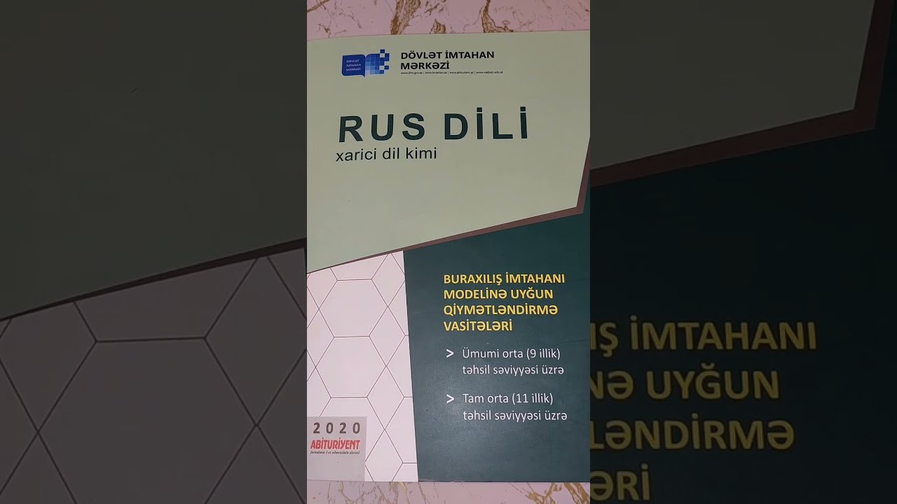 Rus dili IIII Xarici dil kimi IIII Dim test toplu IIII