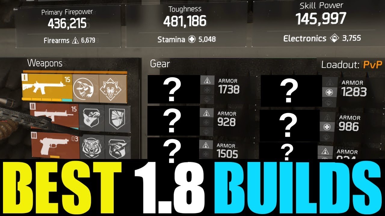 THE DIVISION - BEST NON-CLASSIFIED BUILD YOU NEED TO USE! (BEST PVP & PVE BUILD AFTER PATCH 1.8)