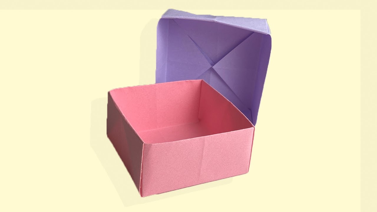 Origami Schachtel falten aus Papier - Bastel Tutorial Box