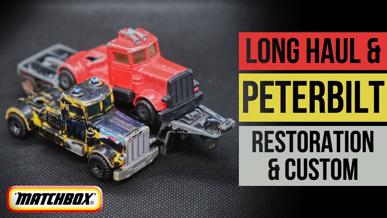 MATCHBOX restoration and custom: Peterbilt, Long Haul and Low Bed Trailer