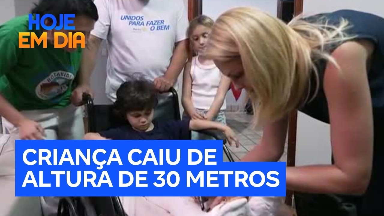 Veja como está a recuperação de menino de 4 anos que sobreviveu a queda do 10º andar