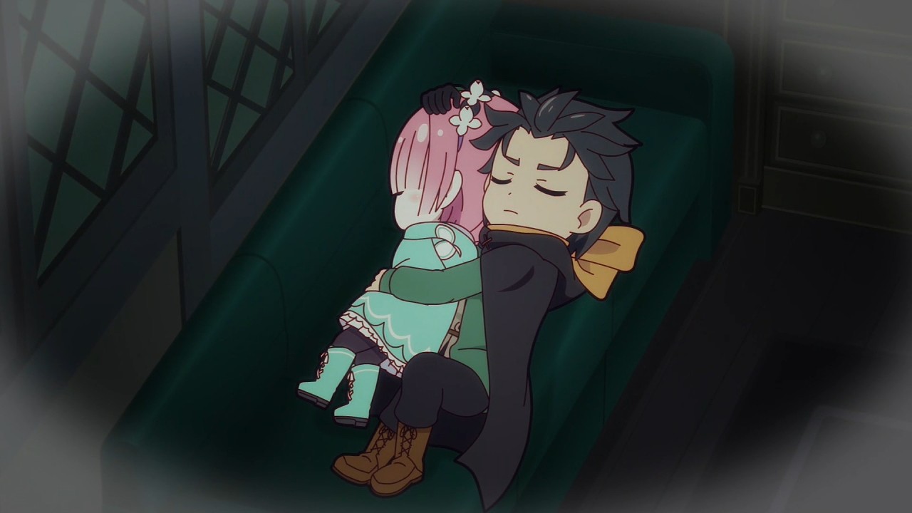 Subaru hugs Ram while she's sleeping | Re:Zero Break Time Season 4 Episode 4 English subbed