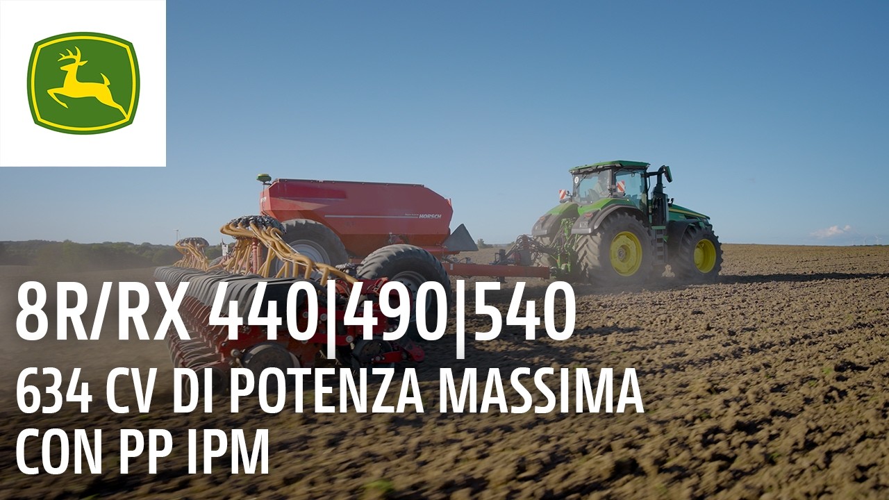 NUOVO: 634 CV massimi: prestazioni dei trattori John Deere Serie 8 spiegate in dettaglio