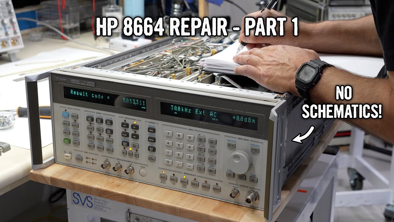 HP 8664A 3GHz Synthesized Signal Generator Repair - Part 1