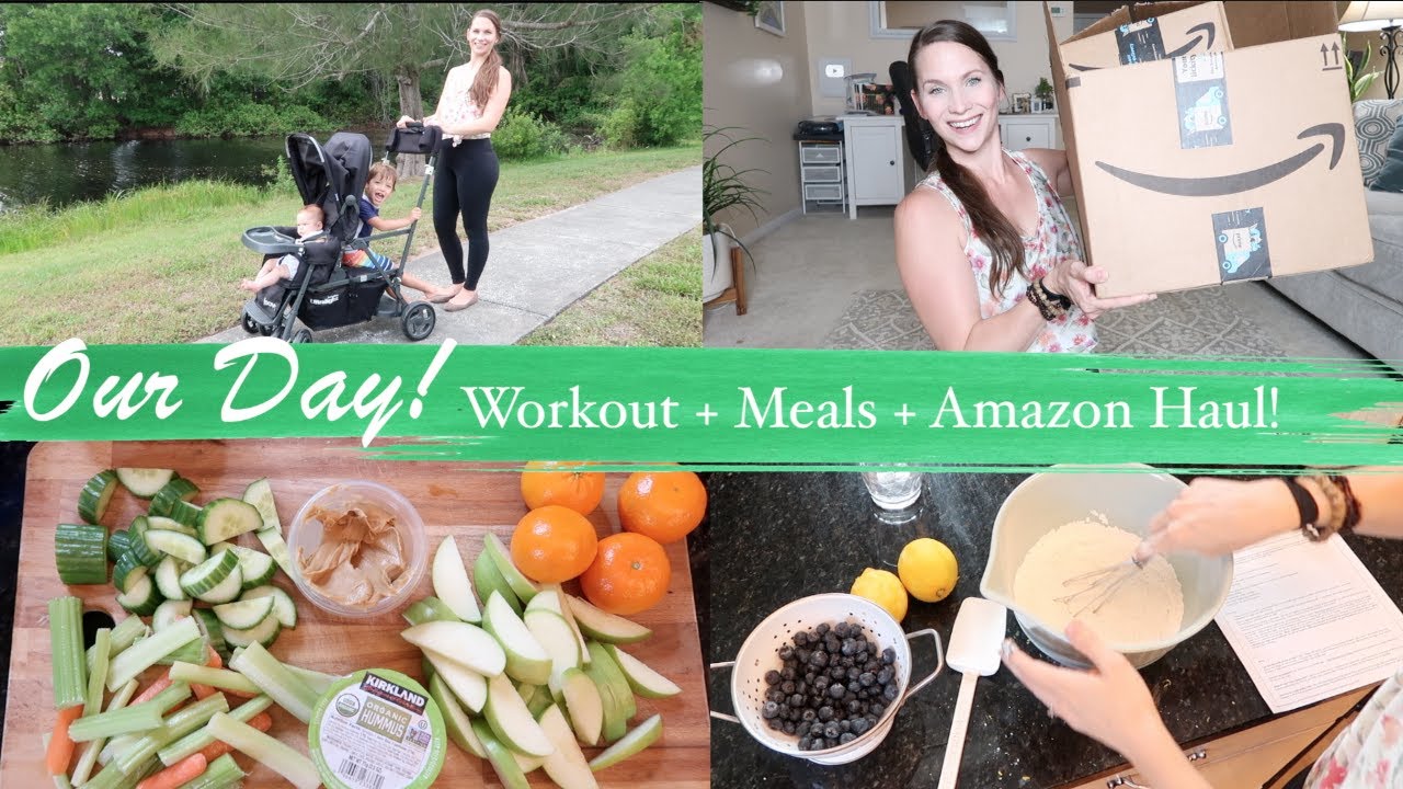 Our New Normal! Workout, Meals, Amazon Haul, & Virtual School!  Hang Out With Me!