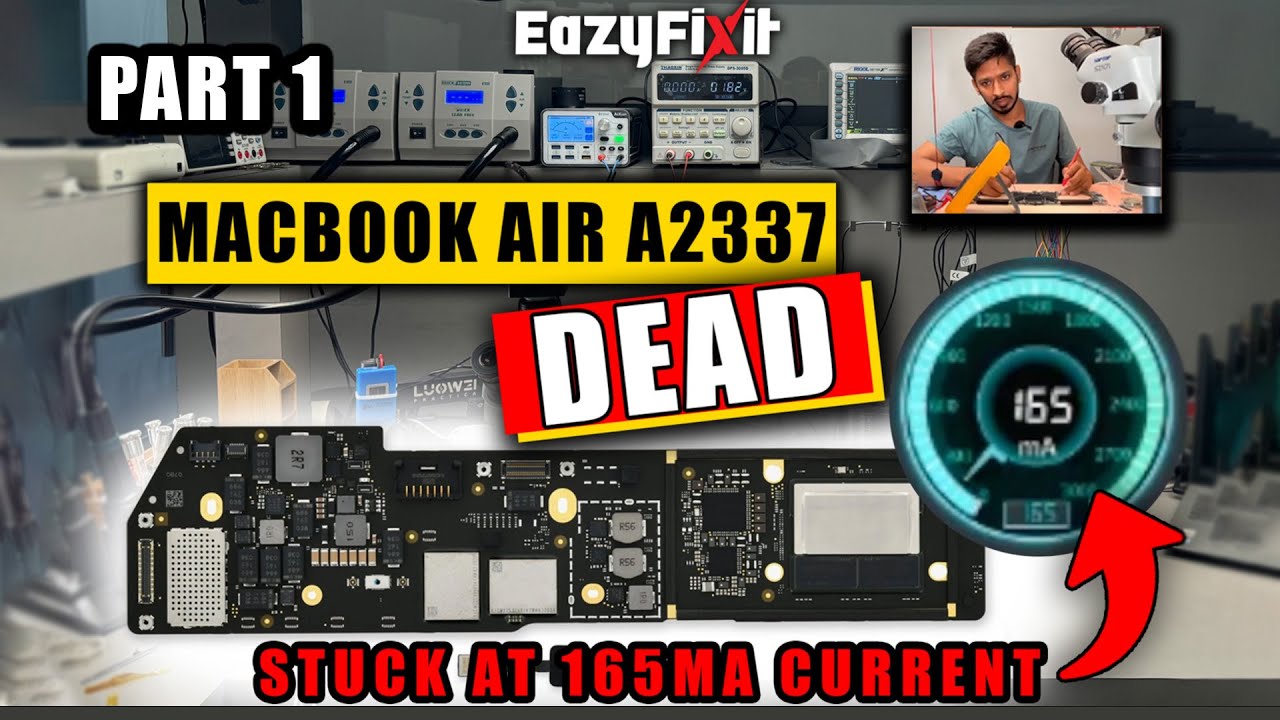 MacBook Air m1 A2337 not powering on not charging! MacBook Air M1  logic board Repair !