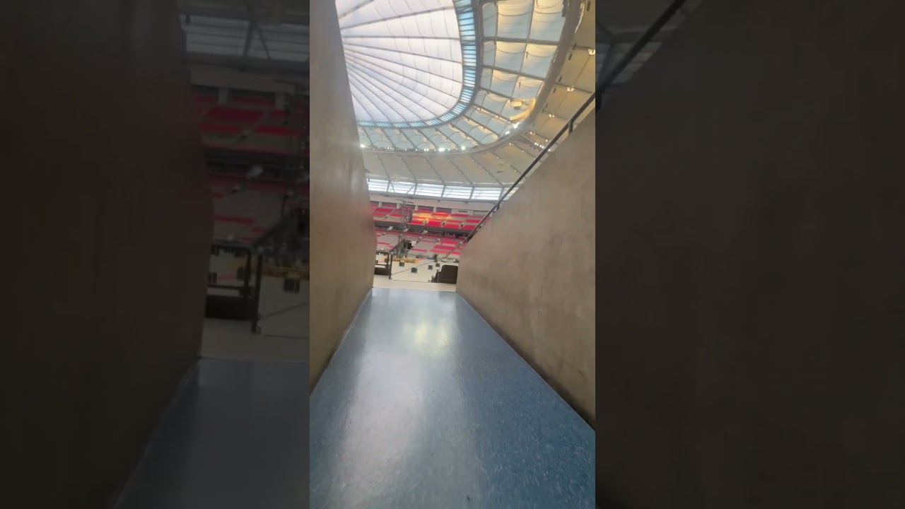 AC/DC 21/04/2025 ￼￼BC PLACE STADIUM. Day before gig inside setting up. #acdc #acdcfans #vancouver
