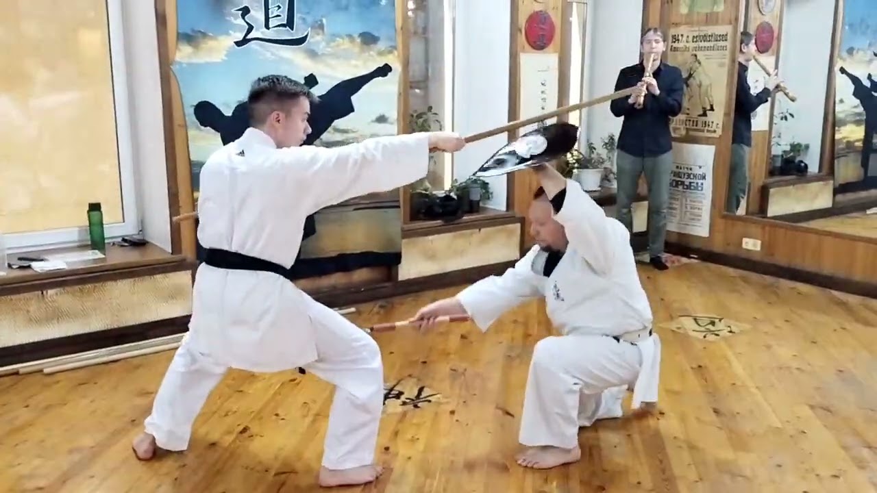 Bo vs Tinbe shield / demo for Budo Taikai Festival 2023 / Ryukyu Kobudo / Okinawa karate and Kobudo