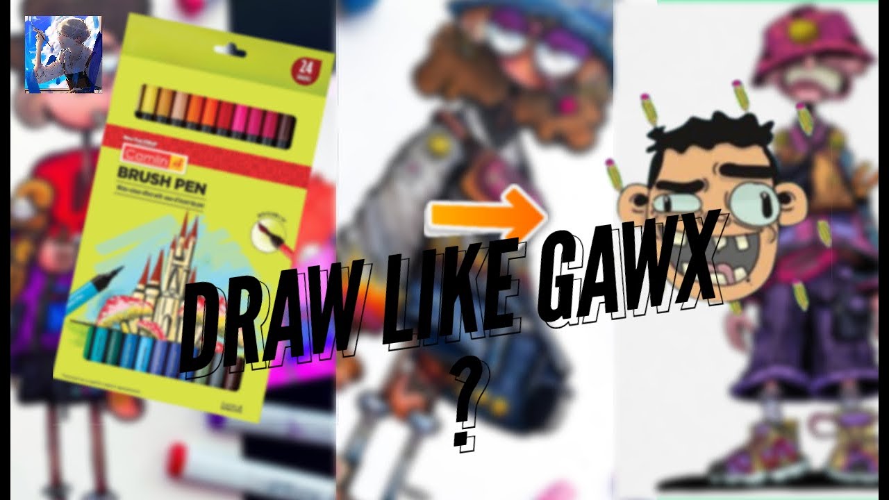 Can we draw this ? || Drawing crazy cool carecter ft.@GawxArt