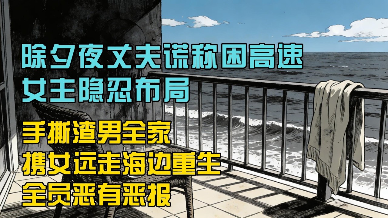 【40分鐘看完一篇完結爽文】除夕夜丈夫謊稱困高速，女主隱忍佈局，手撕渣男全家，攜女遠走海邊重生，全員惡有惡報……