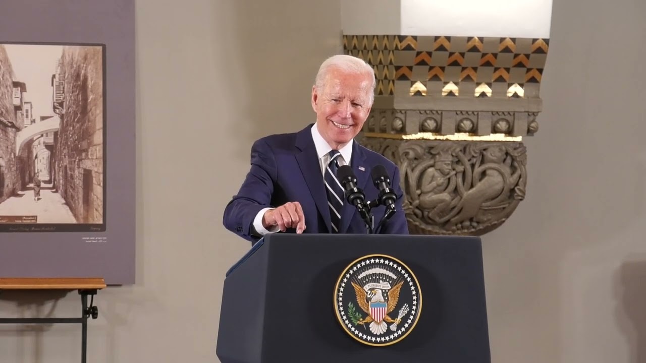 The visit of the American President Joe Biden to Augusta Victoria Hospital