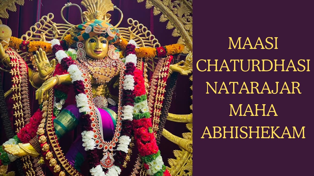 LIVE Maasi Chaturdhasi Natarajar Maha Abhishekam - KAILASA Seattle