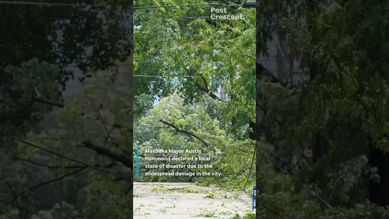 See damage from tornado, storms that hit Menasha and Appleton, Wisconsin