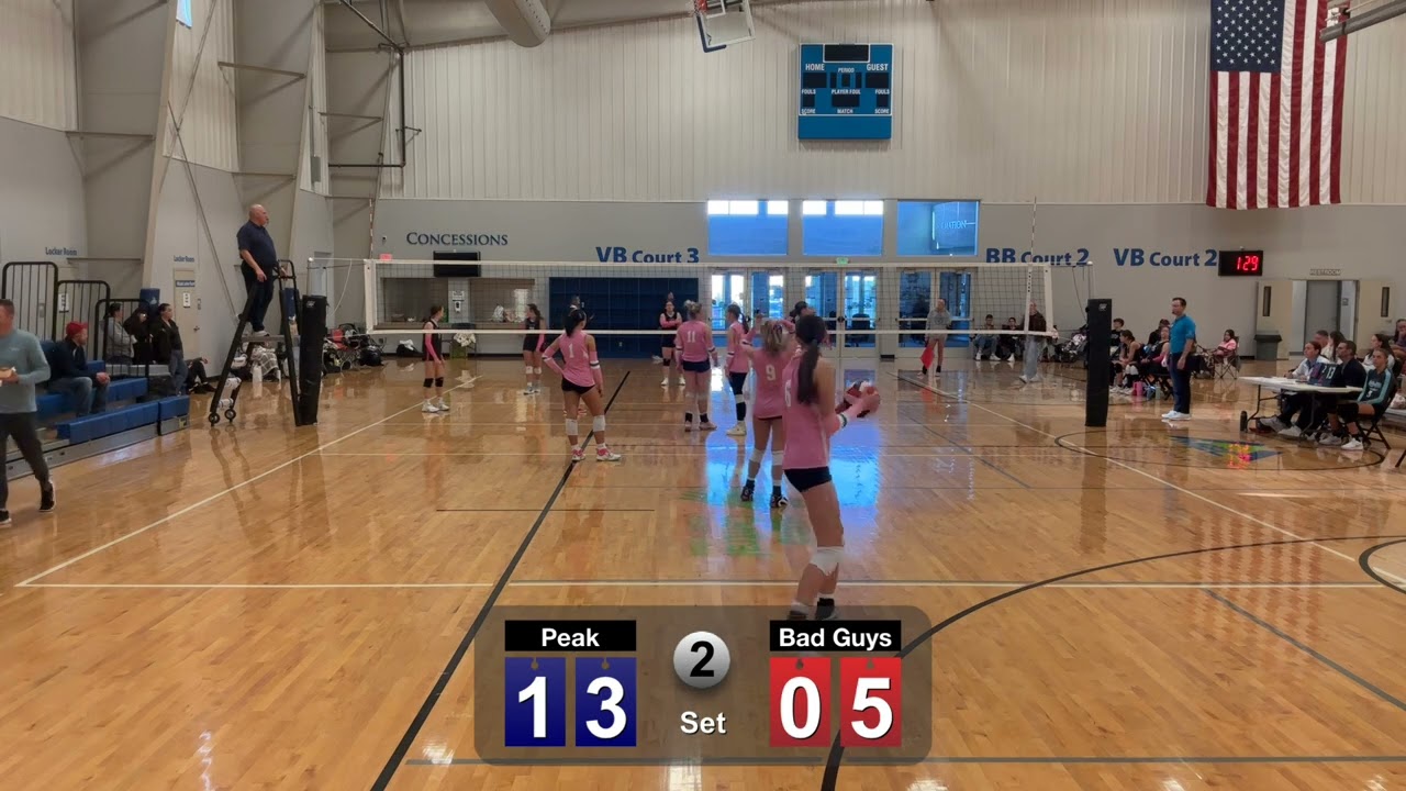 vs Peak 15's set 2 pool play