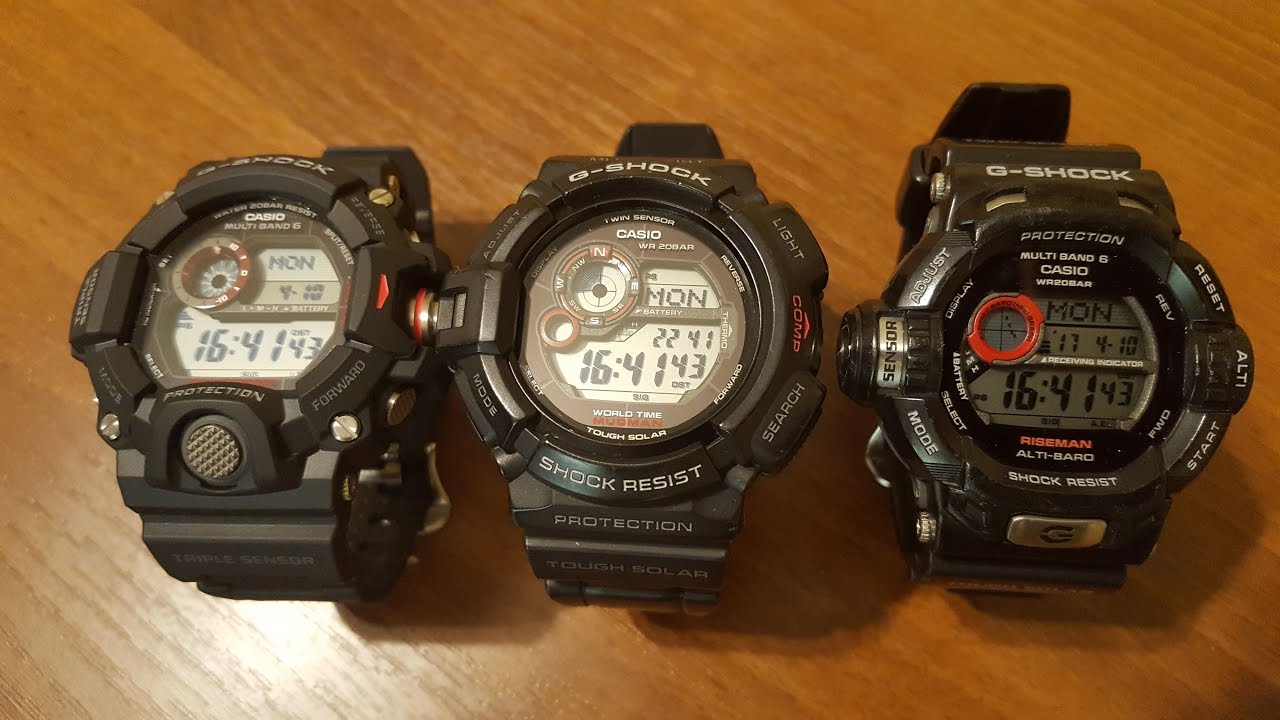 Casio G-Shock GW-9200 vs G-9300 vs GW-9400 - recenzja, porównanie i przymiarka [PL]