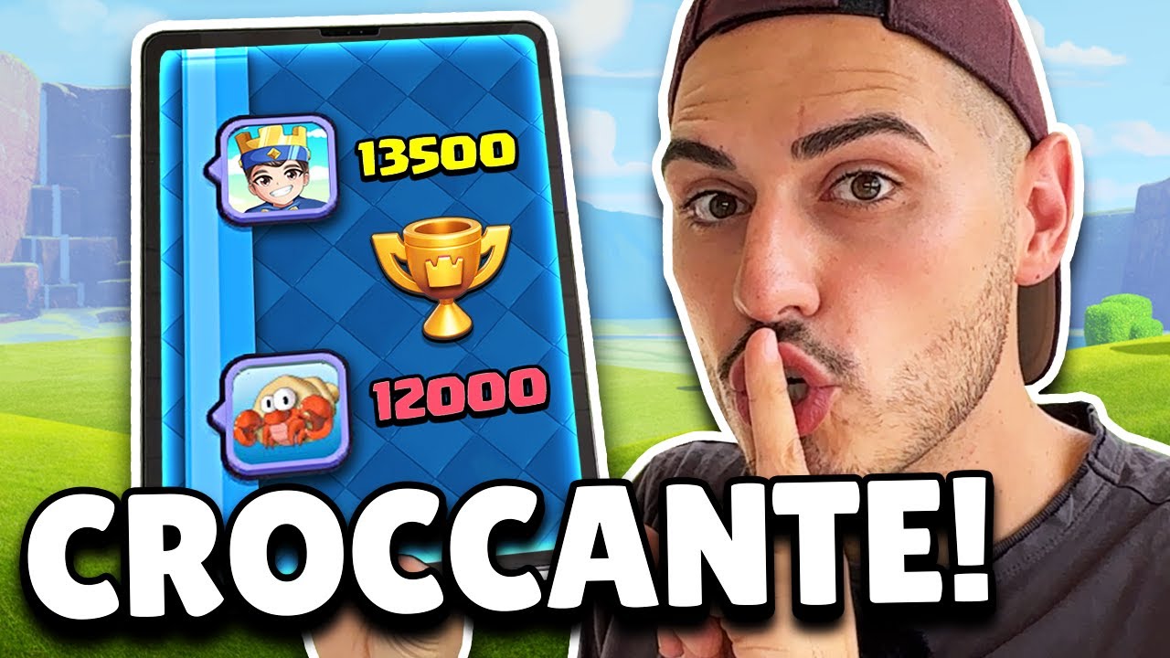 SCALATA CROCCANTE... SUPERO CICCIOGAMER in GIARDINO! 🤫 Clash Royale ITA