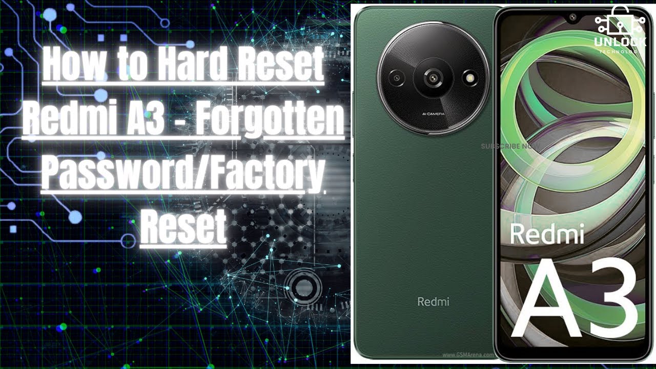 Redmi  a3 Userlock remove
