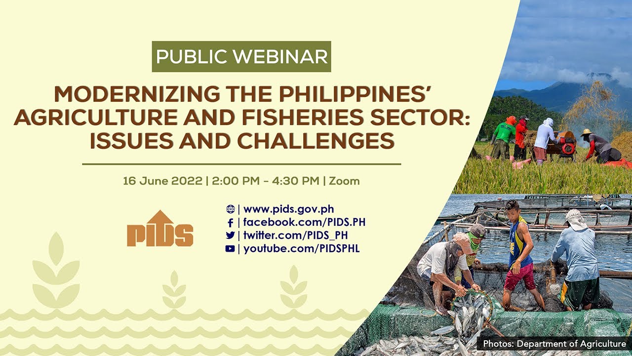 Modernizing the Philippines Agriculture and Fisheries Sector: Issues and Challenges
