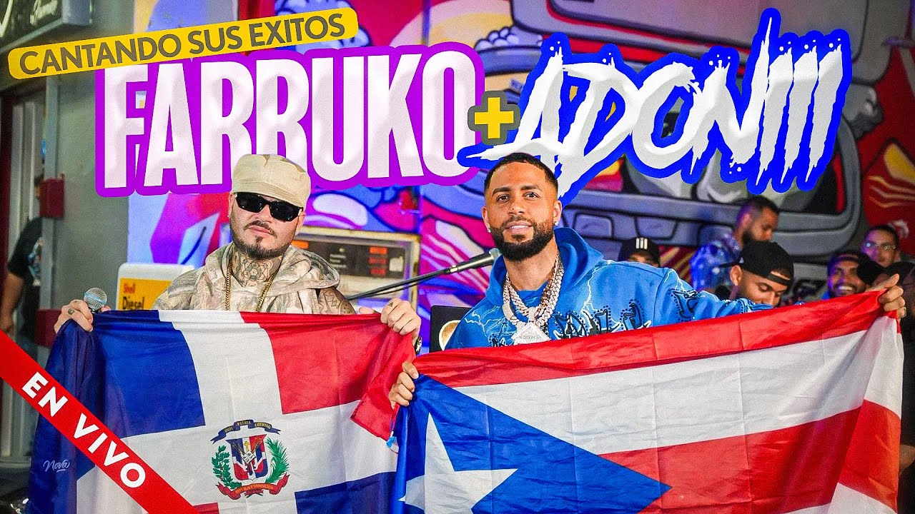 FARRUKO CANTANDO 🎤 EN VIVO SUS EXITOS CON DJ ADONI / REGGAETON MIX / TRAP MIX / MERENGUE MIX 