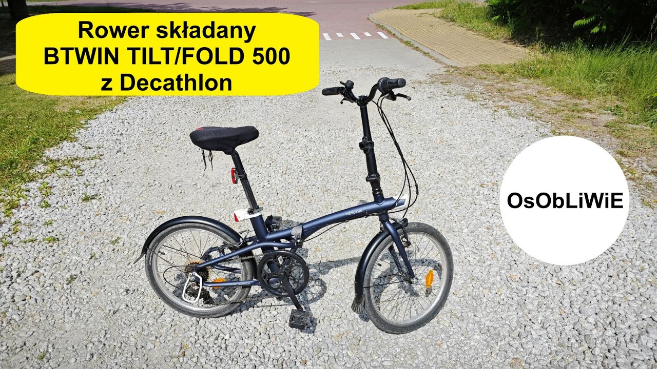 Rower składany BTWIN TILT/FOLD 500 z Decathlon