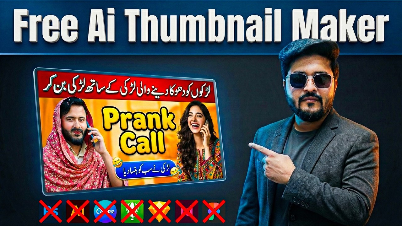 Free Ai Thumbnail Maker | Ai Thumbnail Kaise Banaen | Ai Thumbnail Generator Free | Thumbnail Design