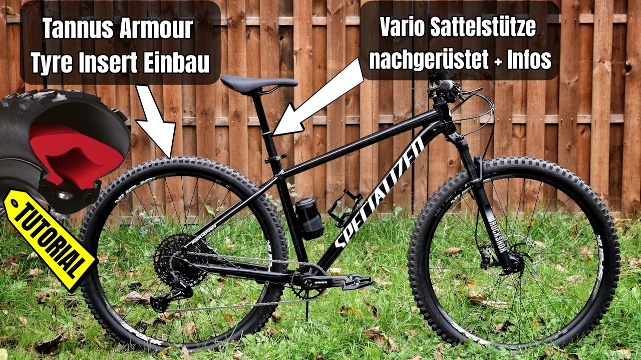Finaler Umbau meines neuen Bikes | Vario Sattelstütze nachrüsten & Tyre Insert Tannus Armour