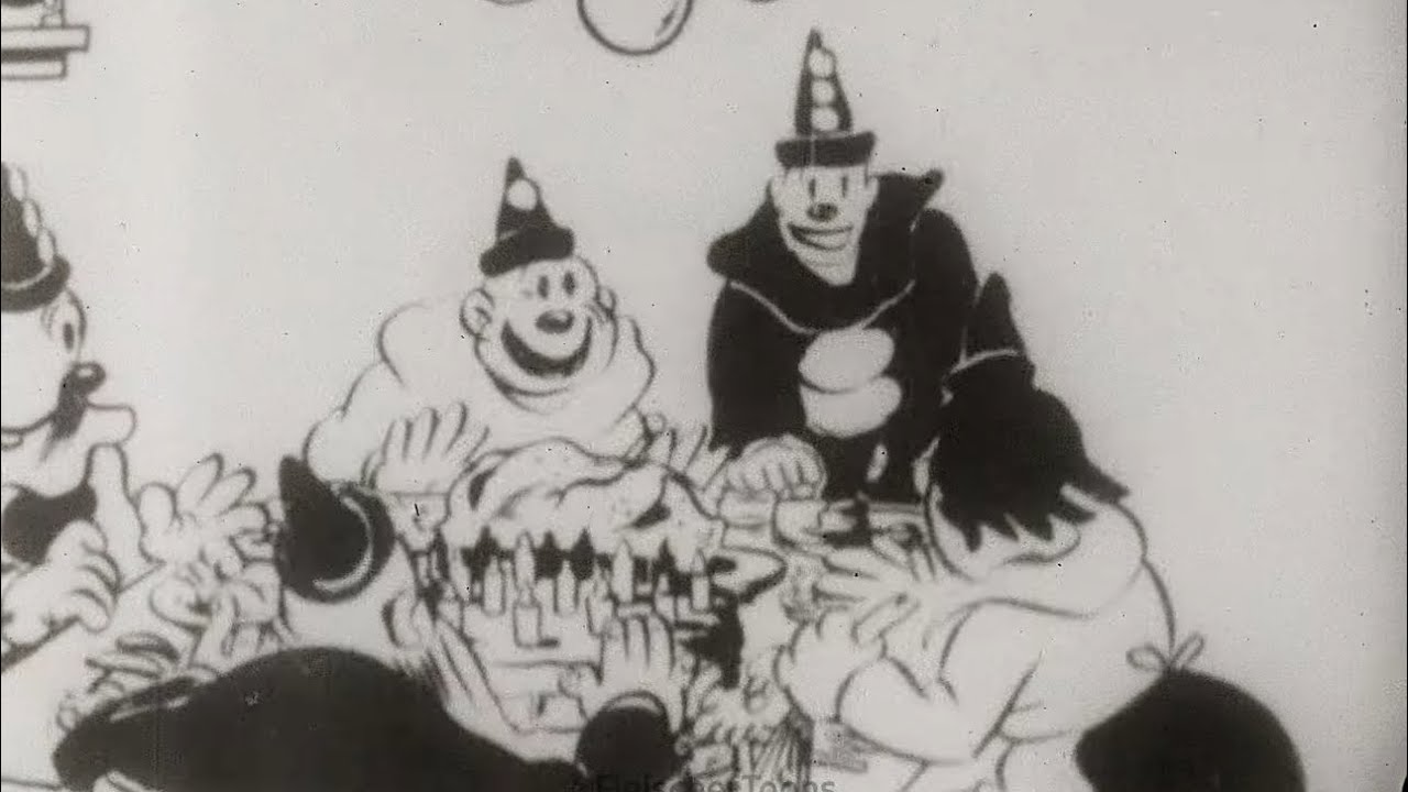 Reunion | 1922 | Out of the Inkwell | 16mm | 2K | Koko the Clown | Max Fleischer Studios Cartoon
