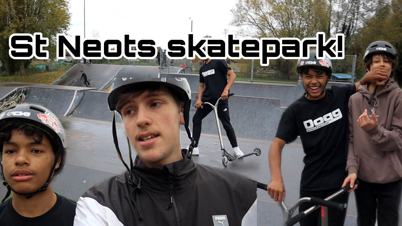 St Neots skatepark in uk weather