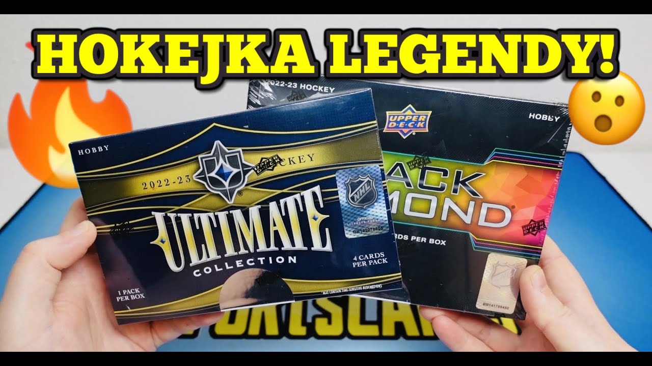Hokejka legendy!🔥Upper Deck ULTIMATE & BLACK DIAMOND 22-23 Hobby Box! Hokejové karty NHL!