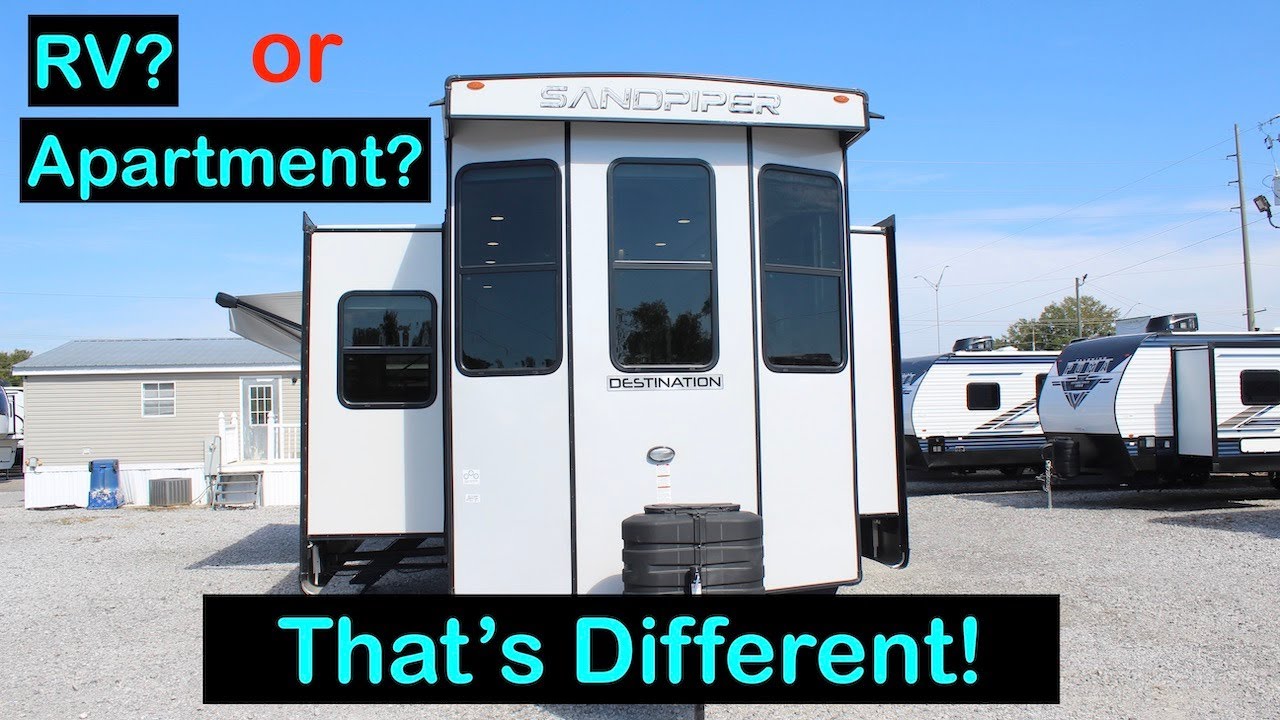 This Apartment like Destination Model is SHOCKING! 2024 Forest River Sandpiper 402FK!