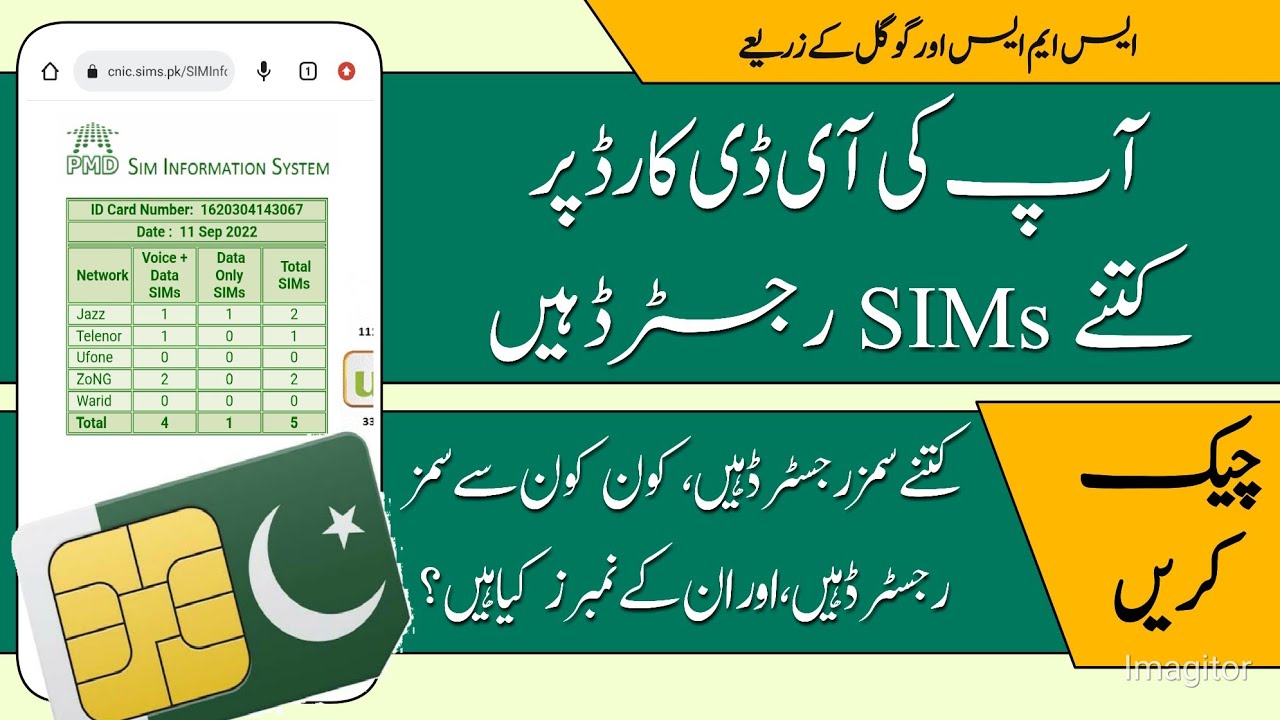 how many sim registered in my cnic || sim information system 2022@Androidbasics