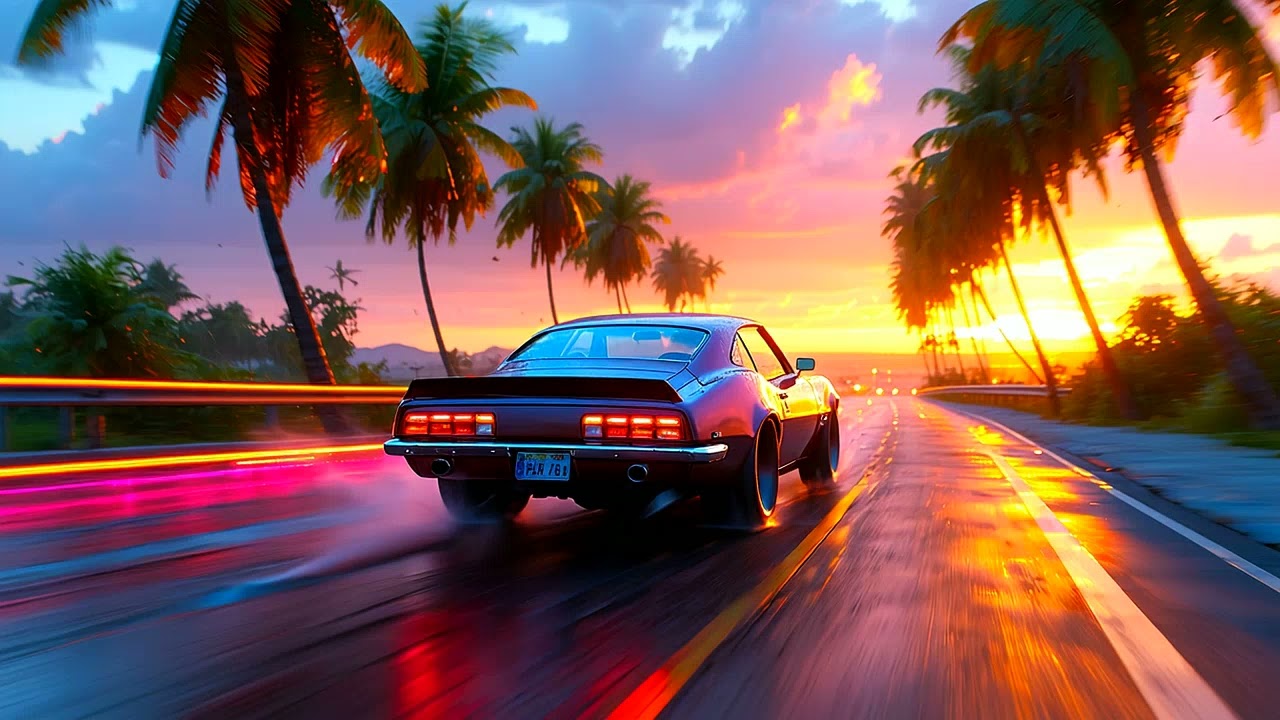 Radiant Drive 🌟 | 1 Hour of 80s Synthwave Music