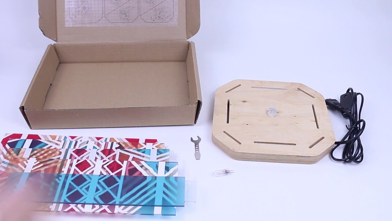 African Acrylic Table Lamp easy assembly