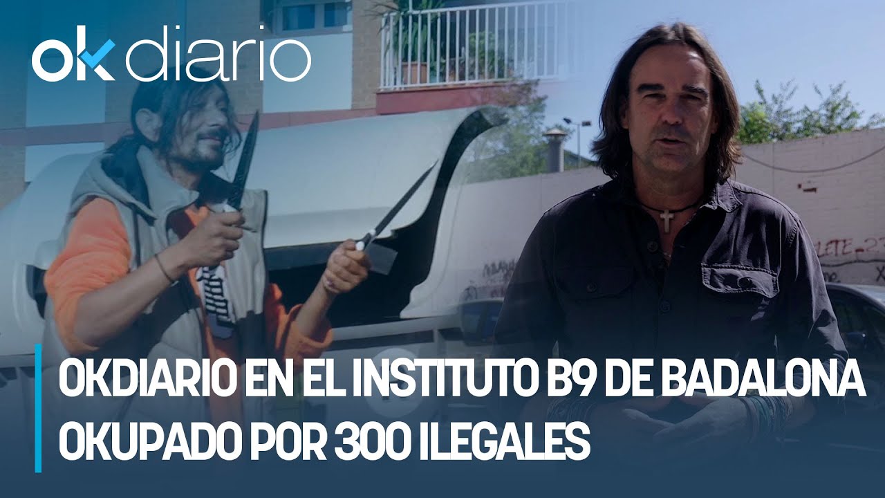 CAKE| OKDIARIO en el instituto B9 de Badalona okupado por 300 ilegales: 