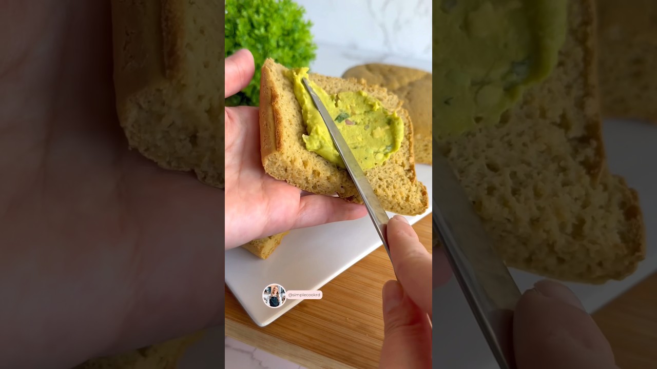 Pan de pl&aacute;tano verde 4 INGREDIENTES #reels #recetas #recipe #tips #food #bread